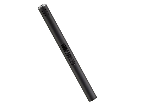 SALE Stabfeuerzeug (Länge 18 cm), schwarz, verstellbare Flamme, nachfüllbar