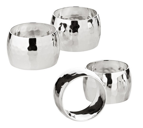 Napkin ring set of 4 Flux Ø 4 cm