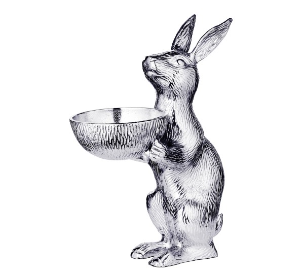 Rabbit with bowl Bert, H 31,5cm