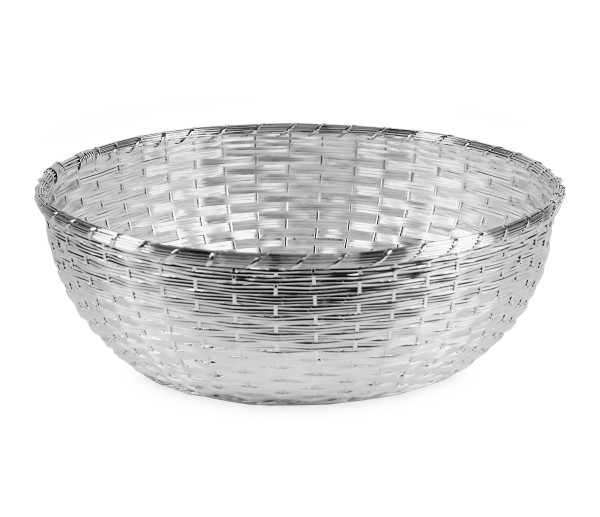 Bread basket Basso (Ø 30cm), round, silver-plated, tarnish-resistant