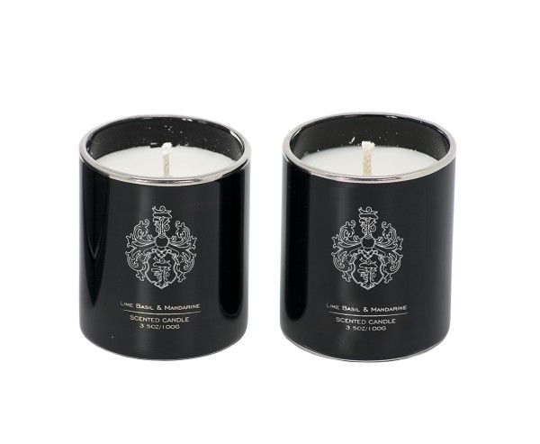 Perfumed Candle set of 2 LIME H 7 cm