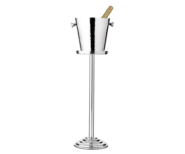 Wine cooler with stand CAPRI hammered H 23 cm