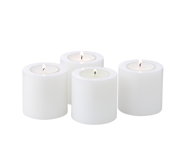 Tealight holder Cornelius, Ø6cm, H 6cm, set of 4